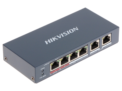 Hikvision DS-3E0106HP-E Неуправляемый Hi-PoE-коммутатор